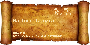 Wallner Terézia névjegykártya